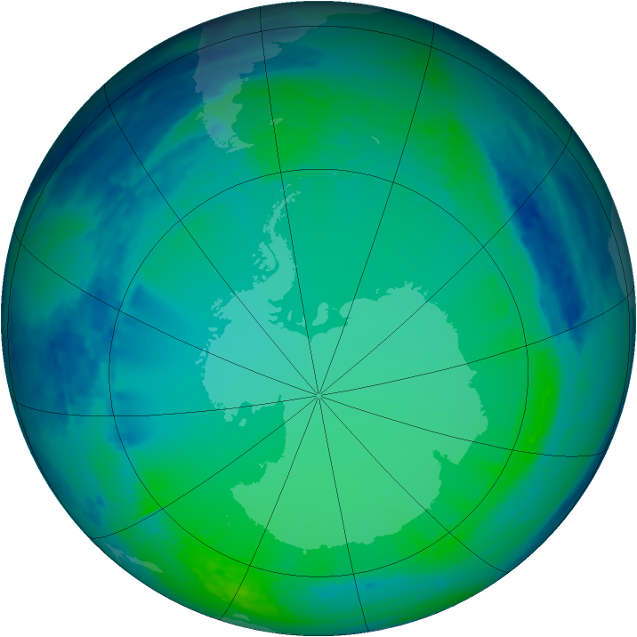 Ozone Map 2004-07-06